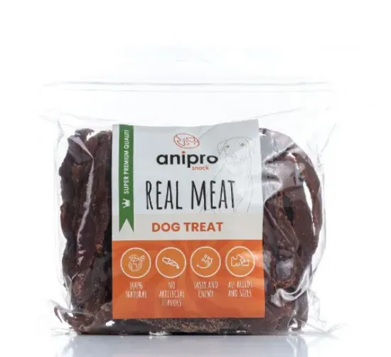 Снимка на Anipro Real Meat - Лакомство за кучета, вкусно и прясно патешко филе - 1 кг.