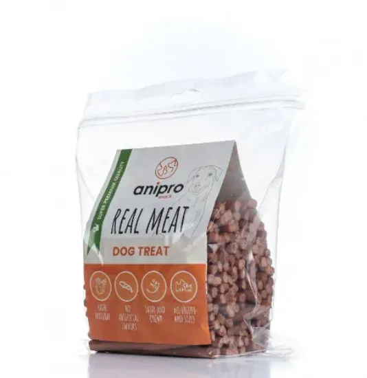 Снимка на Anipro Real Meal - Лакомство за кучета, меки солети с патешко месо - 1 кг.