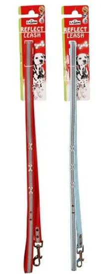 Снимка на Camon Reflect - Повод за кучета, 2.0 см./120 см. - червен