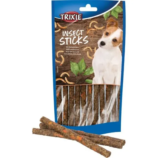 Снимка на Trixie - Лакомство за кучета, протеинови пръчици от насекоми 80 гр.