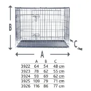 Снимка на Trixie Home Kennel Small - Метална клетка за кучета, 64х54х48 см. 2