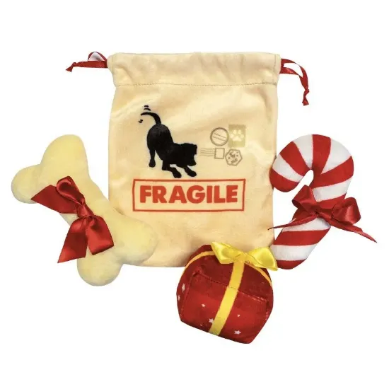 Снимка на Croci XMas – Santa Bag - Коледна чанта с плюшени играчки за кучета, 21 см.
