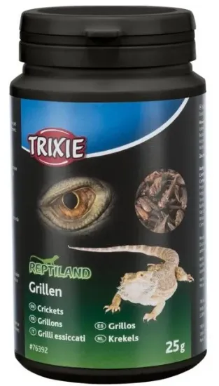 Снимка на Trixie - Dried Grilling - Сушени щурци за влечуги, 25 гр.