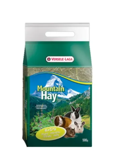 Снимка на Versele Laga Mountain Hay Mint - Планинско сено с листа от мента за зайци и гризачи, 500 гр.