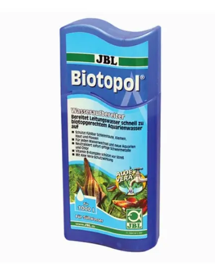 Снимка на JBL Biotopol - Препарат за стабилизиране и поддръжка на водата на сладководни аквариуми, 250 мл.