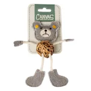 Снимка на Duvo Plus Canvas bear - Играчка за котки във форма на мече, 17,8x12x2,5 см. 1
