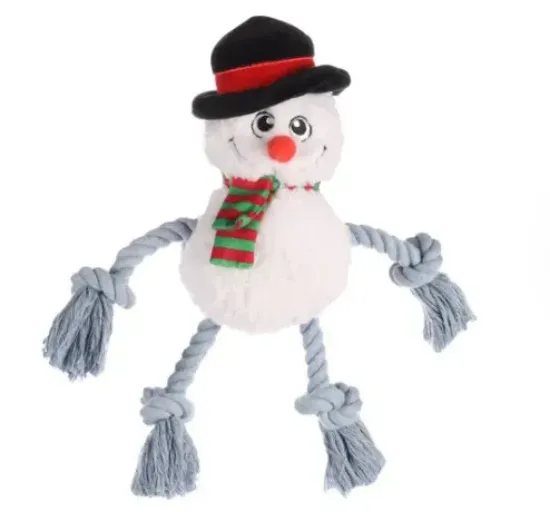 Снимка на Flamingo Christmas Toy Xima Snowman White - Коледна играчка във форма на снежен човек, 23/28/8.5 см.