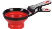 Снимка на Flamingo Feeder Silo - Мерителна чаша за суха храна с щипка за кучета, котки, гризачи и други домашни любимци, 237 мл. 2