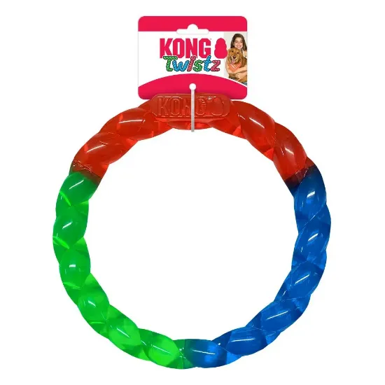 Снимка на KONG Twistz Ring - Забавна и издръжлива играчка за кучета