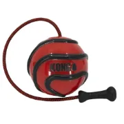 Снимка на KONG Wavz Bunjiball Medium - Интерактивна играчка за кучета за дърпане и дъвчене с въже и топка 3