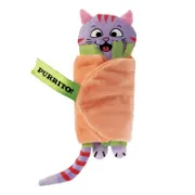 Снимка на KONG Pull-A-Partz Purrito - Забавна котешка играчка с котешка трева стимулираща играта 1