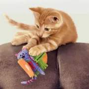 Снимка на KONG Pull-A-Partz Purrito - Забавна котешка играчка с котешка трева стимулираща играта 3