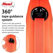 Снимка на Flexi Xtreme Large - Автоматичен повод за кучета ,8 метра лента, до 55 кг - цвят оранжев 3
