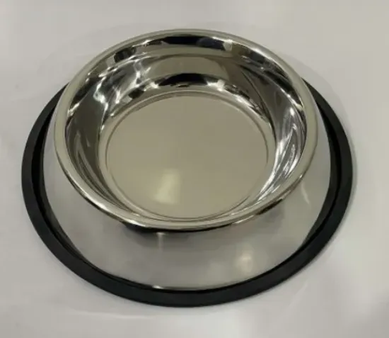 Снимка на Anipro Standard No Slip - Метална купа с неплъзгащо дъно за вода и храна за кучета, 21 см, 700 мл.
