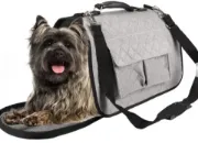 Снимка на Flamingo Carrying Bag Amy Grey - Транспортна чанта за кучета, 45 см L X 21 см W X 28 см H 2