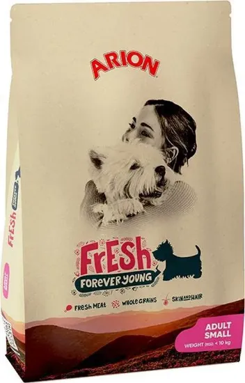 Снимка на Arion Fresh Adult Small Breed - Пълноценна суха храна за израснали кучета над 1 година от малки породи, 7.5 кг.