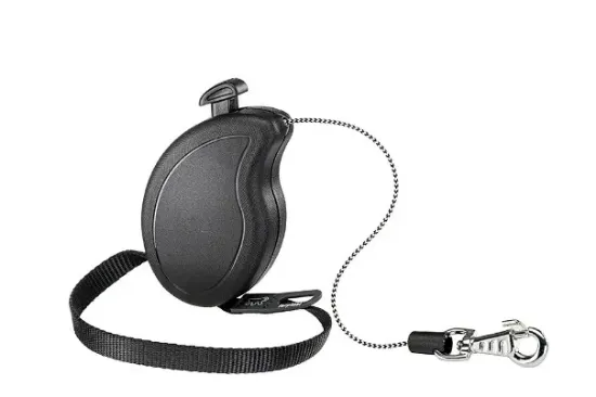 Снимка на Ferplast Flippy One Cord MINI - Автоматичен повод за кучета, 3 метра въже за кучета до 8 кг. - черен