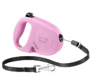 Снимка на Ferplast Flippy One Cord Small - Автоматичен повод за кучета, 4,5 метра въже за кучета до 12 кг. - розов 1
