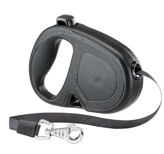 Снимка на Ferplast Flippy One Tape Large - Автоматичен повод за кучета, 5 метра лента за кучета до 50 кг. - черен