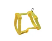 Снимка на Freedog Harness Nylon Basic - Регулируем нагръдник за кучета, 15 мм А:24 см - 38 см B:30 см - 47 см, жълт 1