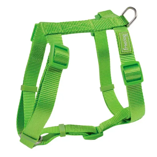 Снимка на Freedog Harness Nylon Basic - Регулируем нагръдник за кучета, 15 мм А:24 см - 38 см B:30 см - 47 см, зелен