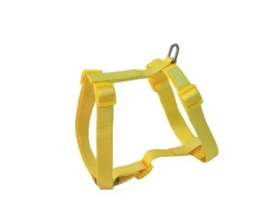 Снимка на Freedog Harness Nylon Basic - Регулируем нагръдник за кучета, 20 мм А:34 см - 52 см B:38 см - 67 см, жълт