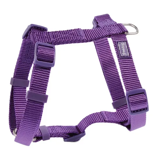 Снимка на Freedog Harness Nylon Basic - Регулируем нагръдник за кучета, 20 мм А:34 см - 52 см B:38 см - 67 см, лилав