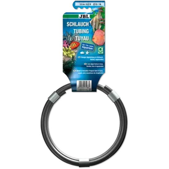 Снимка на JBL Aquarium Tubing GREY - Готов нарязан сив маркуч за аквариуми и езера, 12/16 мм - 2.5 метра
