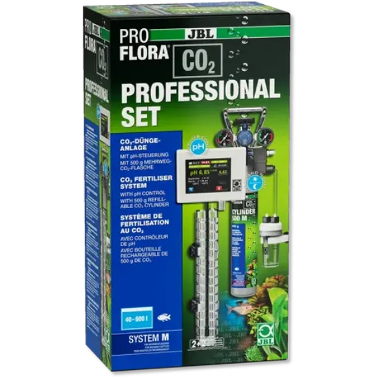 Снимка на JBL Proflora CO2 Professional SET M - Професионална система за торене с CO2 с автоматичен контрол на CO2/pH с многократно зареждащ се CO2 цилиндър за енергични и красиви аквариумни растения, както и правилната pH стойност
