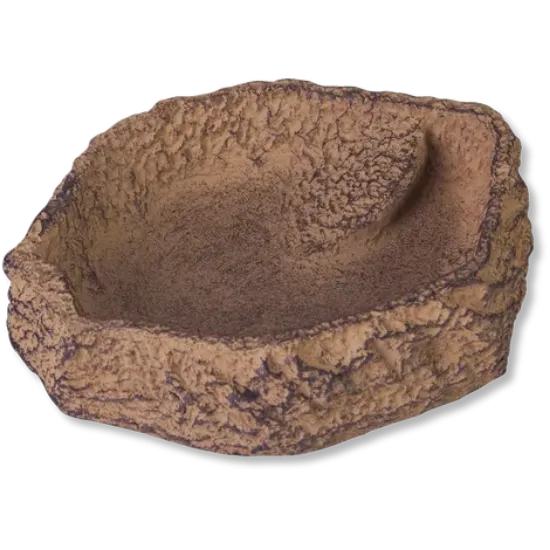 Снимка на JBL ReptilBar SAND S - Купа за хранене, пиене и къпане на терариумни животни в пясъчен цвят, 9 x 7,5 x 1,5 см