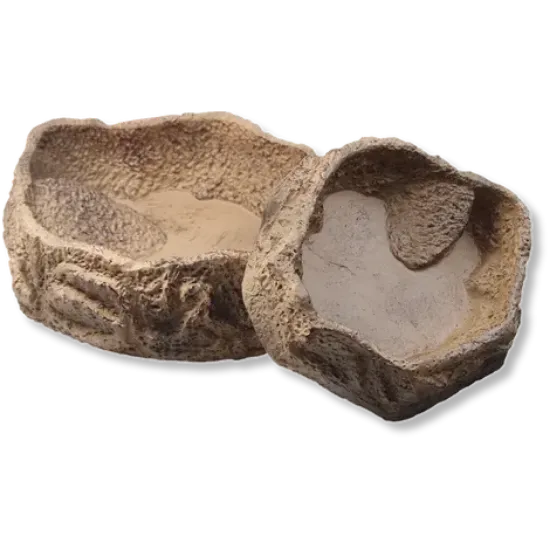 Снимка на JBL ReptilBar SAND L - Купа за хранене, пиене и къпане на терариумни животни в пясъчен цвят, 16 x 14 x 5 см