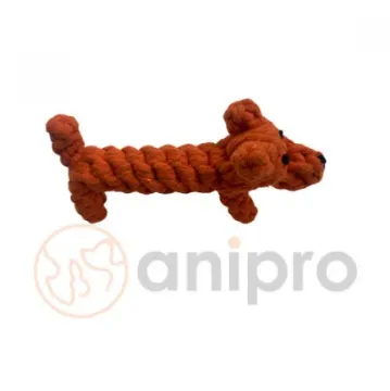 Показвай детайлите за Anipro Play - Въжена играчка за кучета под формата на куче, 19 см. 110 гр. 1 - MyPetShop.bg Снимка на Anipro Play - Въжена играчка за кучета под формата на куче, 19 см. 110 гр. 1