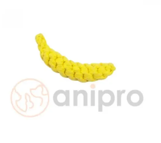 Снимка на Anipro Play - Въжена играчка за кучета под формата на банан, 18 см. 60 гр.