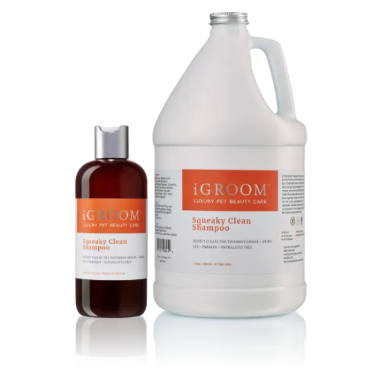 Снимка на Igroom Squeaky Clean Shampoo - Силен шампоан за кучета преминаващ през всякакви мазни натрупвания и мръсотия, 473мл.