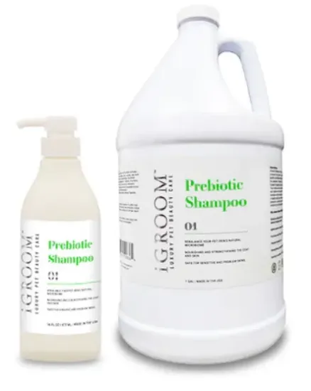 Снимка на Igroom Prebiotic Shampoo - Пребиотичен шампоан за кучета, за насърчаване на растежа, нежно почиства козината и кожата, 3.78 л.