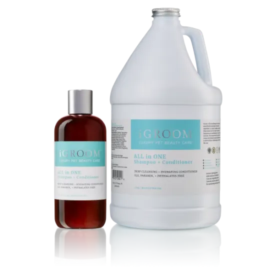 Снимка на Igroom All-in-one Shampoo & Conditioner - Шампоан и балсам за кучета, за здрава кожа и козина, 3.78 литра