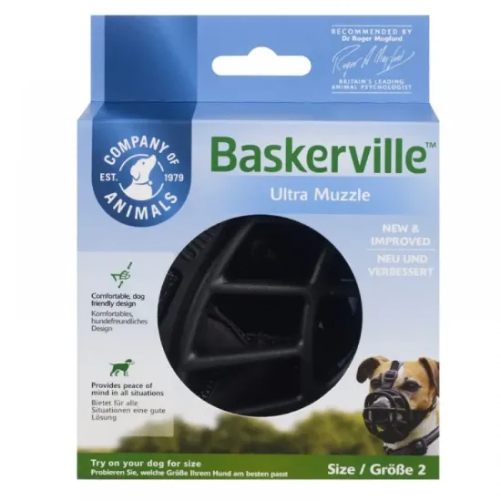 Снимка на Baskerville Ultra Muzzle - Намордник за кучета размер 6, за едри породи като дог, ротвайлер