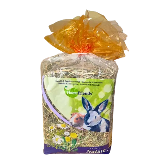 Снимка на Homefriends - Ливадно сено с билки, лайка и глухарче за гризачи, 500 гр.
