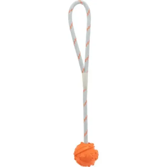 Снимка на Trixie Ball on Rope - Забавна играчка за кучета, въже с топка за дърпане и дъвчене, 4.5/35 см.