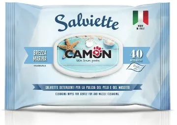 Показвай детайлите за Camon - Мокри кърпи морски бриз за кучета и котки, 40 броя Снимка на Camon - Мокри кърпи морски бриз за кучета и котки, 40 броя