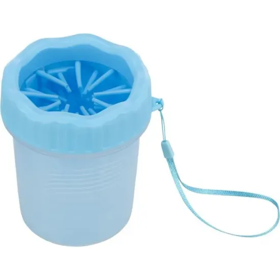 Снимка на Trixie M-L - Paw Cleaner - Силиконова чашка за почистване на лапи, синя