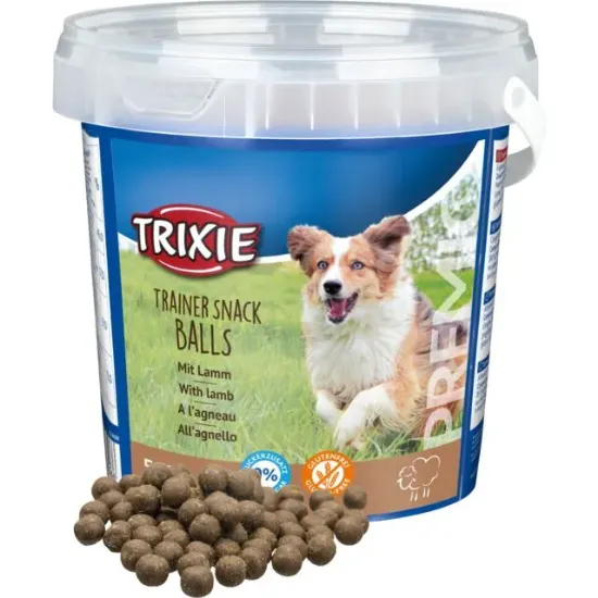 Снимка на Trixie PREMIO Trainer Snack Lamb Balls - Лакомство/ награди за кучета под формата на топчета от агнешко месо, 500 гр.