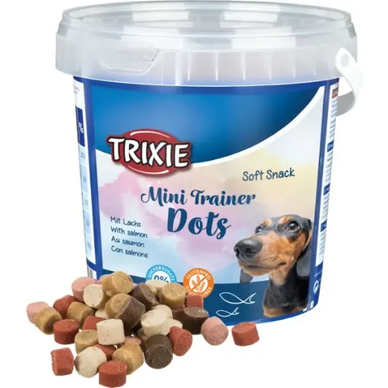Снимка на Trixie Soft Snack Mini Trainer Dots - Мини тренировъчни лакомства за кучета във формата на кръгчета със сьомга 500 гр.