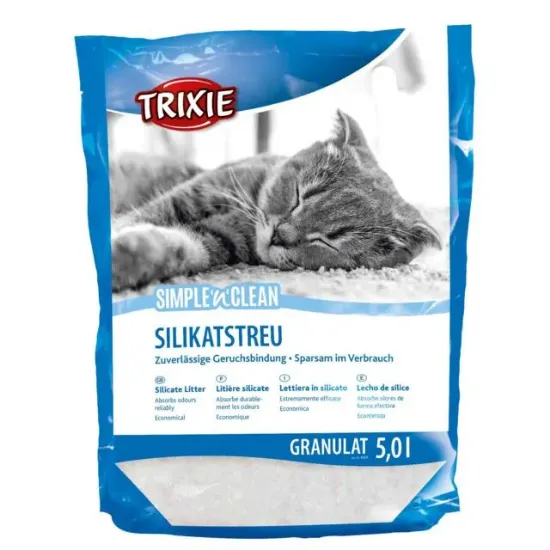 Снимка на Trixie Simple'n'Clean Silicate Litter - Силикат за котешка тоалетна , 5 литра.