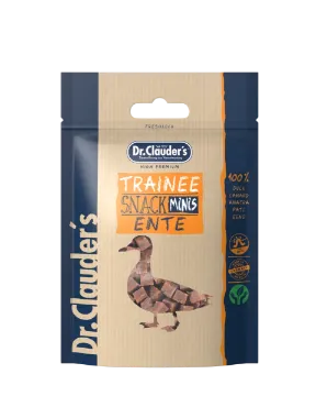 Показвай детайлите за Dr. Clauder's Mini Trainee Snack - Премиум лакомство за кучета от малки породи с патешко, 50 гр Снимка на Dr. Clauder's Mini Trainee Snack - Премиум лакомство за кучета от малки породи с патешко, 50 гр