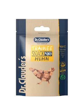 Показвай детайлите за Dr. Clauder's Mini Trainee Snack - Премиум лакомство за кучета от малки породи с пилешко, 50 гр Снимка на Dr. Clauder's Mini Trainee Snack - Премиум лакомство за кучета от малки породи с пилешко, 50 гр