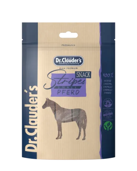 Снимка на Dr.Clauder's Trainee Snack - Премиум лакомство за кучета от всички породи с конско месо, 80 гр.