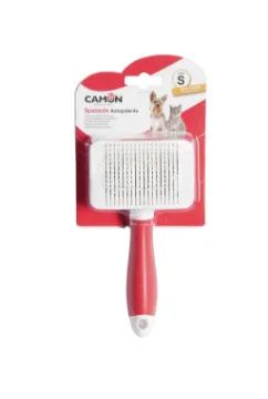 Показвай детайлите за Camon Self-cleaning slicker brush M-L - Самопочистваща се четка за кучета и котки, 10,5 см. 1 - MyPetShop.bg Снимка на Camon Self-cleaning slicker brush M-L - Самопочистваща се четка за кучета и котки, 10,5 см. 1