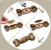 Снимка на Ferplast Snack Fillable - Bone Melissa Medium – Натурални и вегетариански дентални стикове за кучета във форма на кокал с маточина, 105 гр. 2
