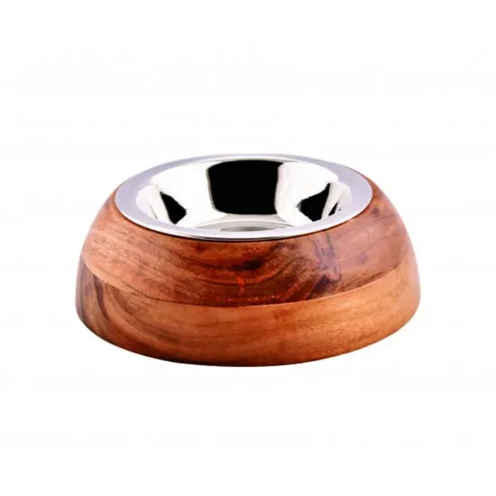 Снимка на Anipro Wood - Модерна дървена купа за кучета и котки за храна и вода, 16 см, 0.7 л